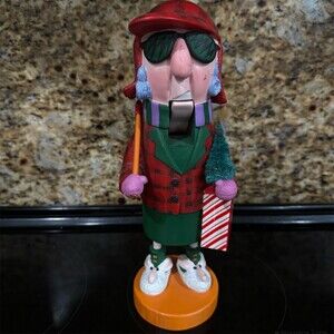 Maxine  Nutcracker Figurine Sunglasses Axe Chop Till You Drop Sign